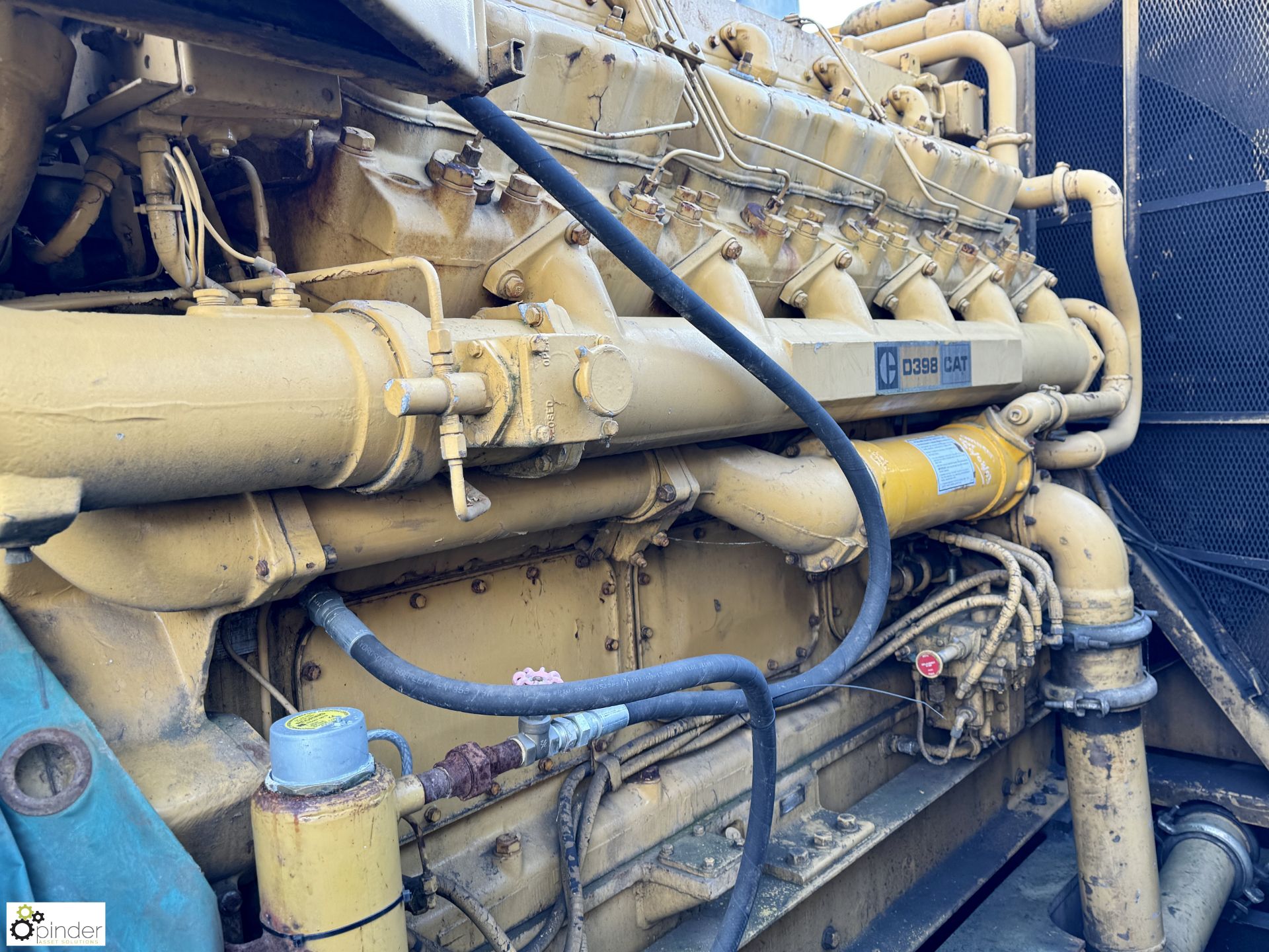 Caterpillar skid mounted Generator, 1,000kva with CAT D398 engine, 800HP 12-cylinder, engine - Image 8 of 28