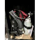 Sabre Breathing Apparatus Kit comprising full face mask, 2 oxygen cylinders (one tested until May