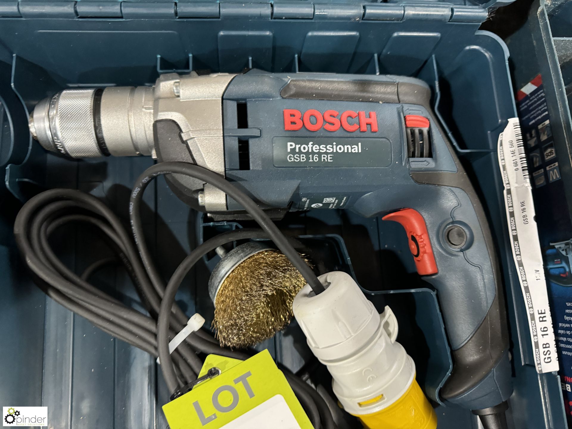 Bosch GSB16RE Hammer Drill, 110volts, with case - Image 2 of 4