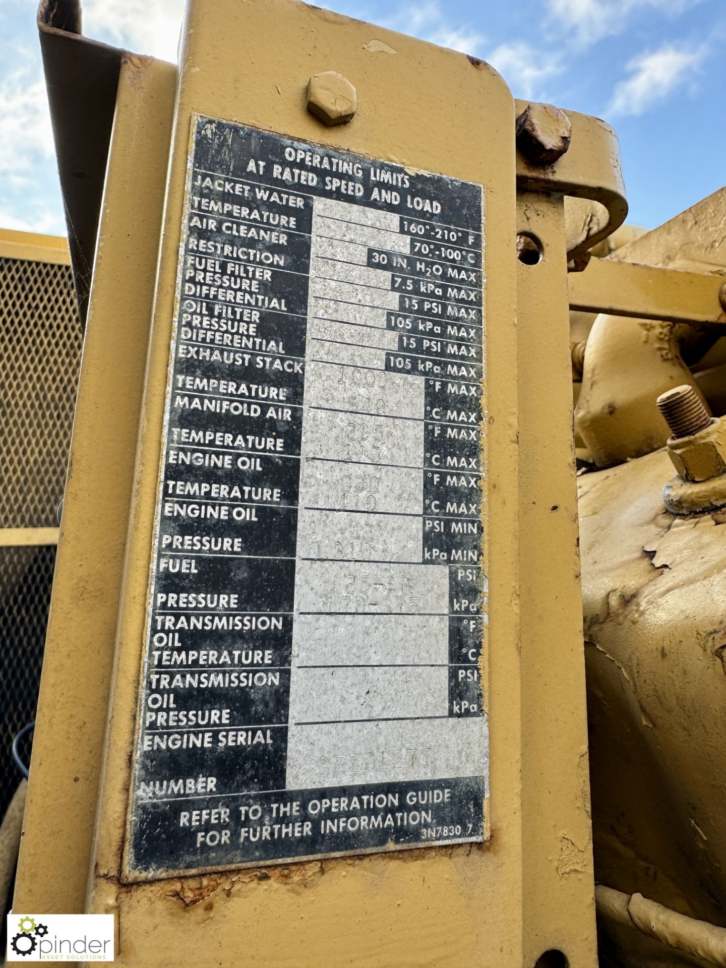 Caterpillar skid mounted Generator, 1,000kva with CAT D398 engine, 800HP 12-cylinder, engine - Image 24 of 28