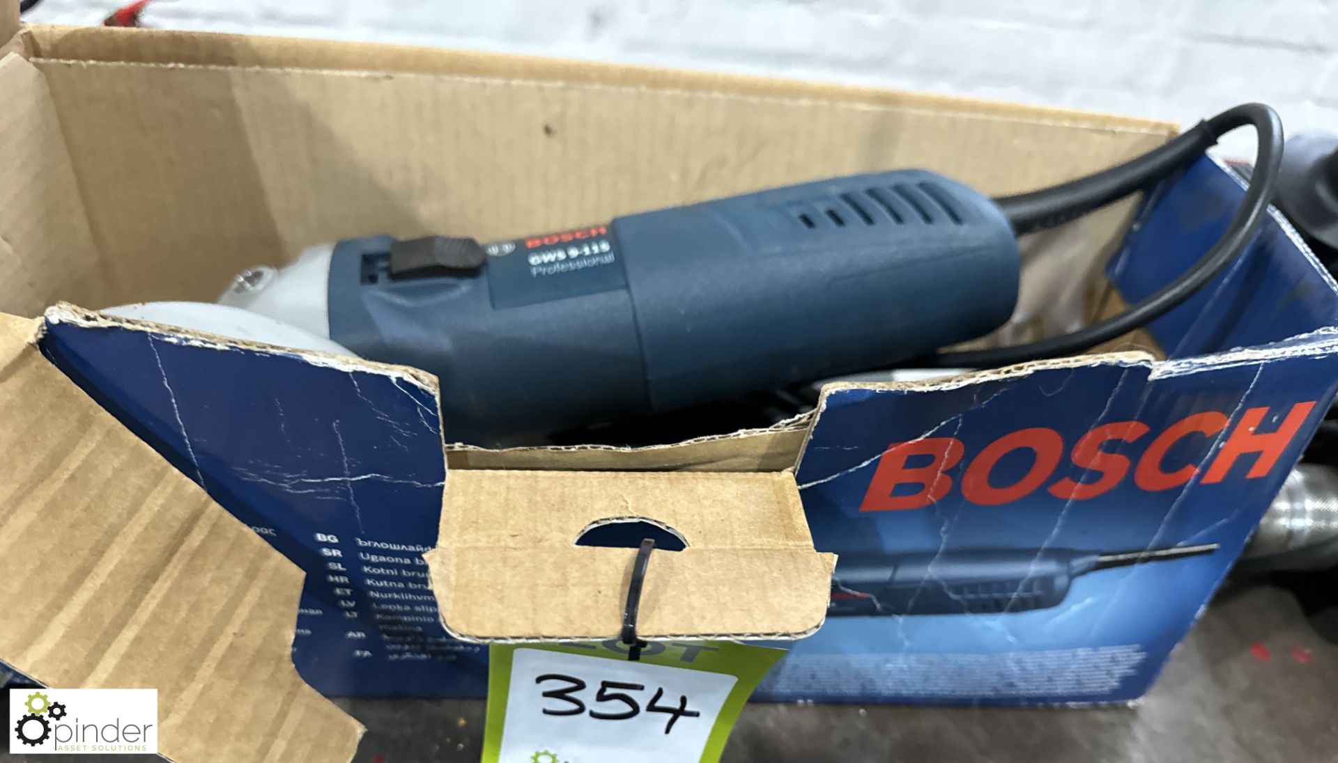 Bosch GWS9-115 Angle Grinder, 240volts, boxed - Image 3 of 4
