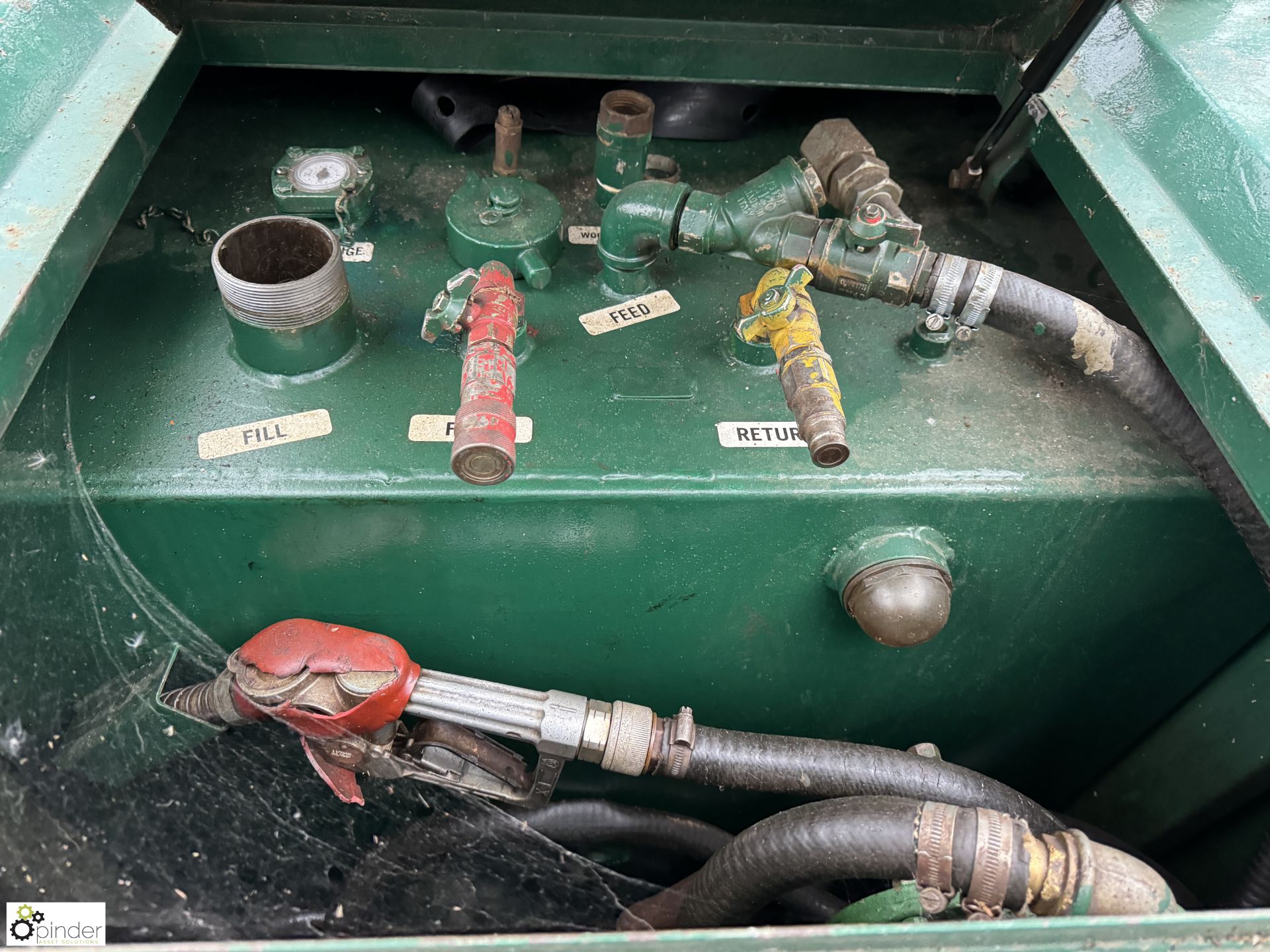 Western Global Transcube 10TC stackable Bunded Fuel Tank, 1000litres, with dispensing gun and hose - Image 3 of 6