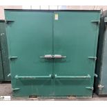 Fabricated heavy duty double door Storage Cabinet (no key), 2010mm x 1020mm x 2100mm, with lifting