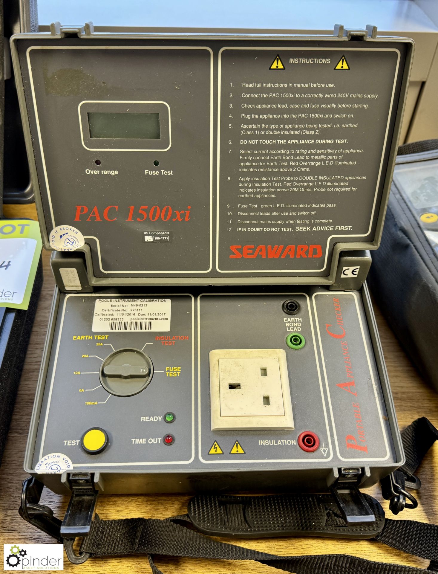 Seaward PAC1500Xi Portable Appliance Checker