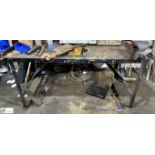 Fabricated Workbench, 1800mm x 910mm x 840mm, with Record no6 machine vice