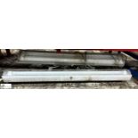 2 CEAG flameproof twin fluorescent Light Fittings, 1400mm
