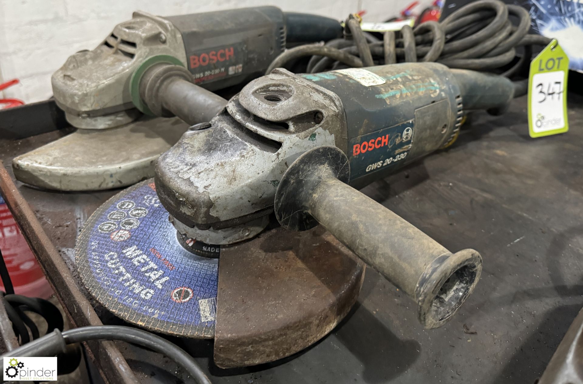 2 Bosch GWS 20-230 Angle Grinders, 110volts - Bild 2 aus 3