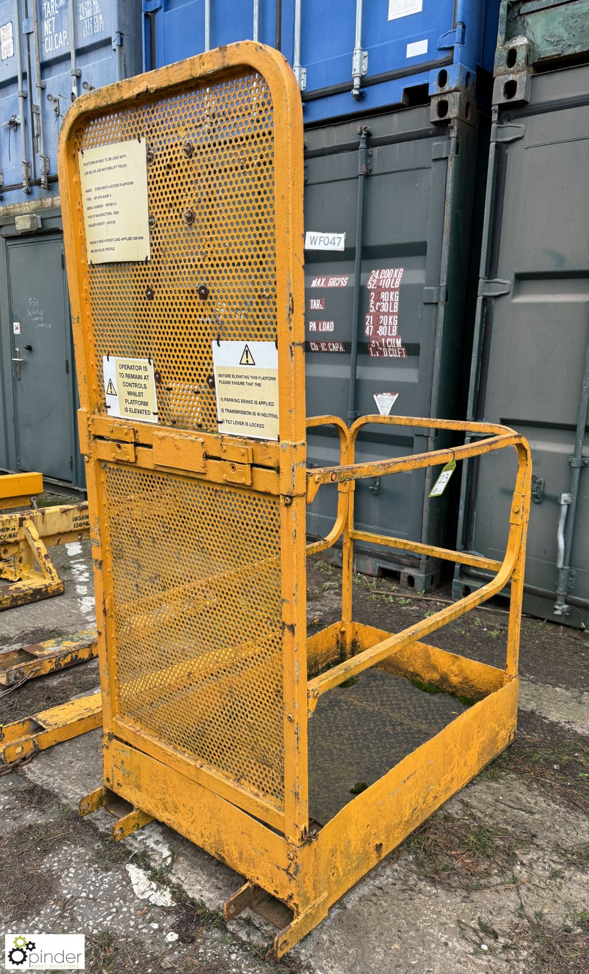 FLT mountable Man Lifting Cage, swl 500kg, 2 person - Bild 4 aus 5