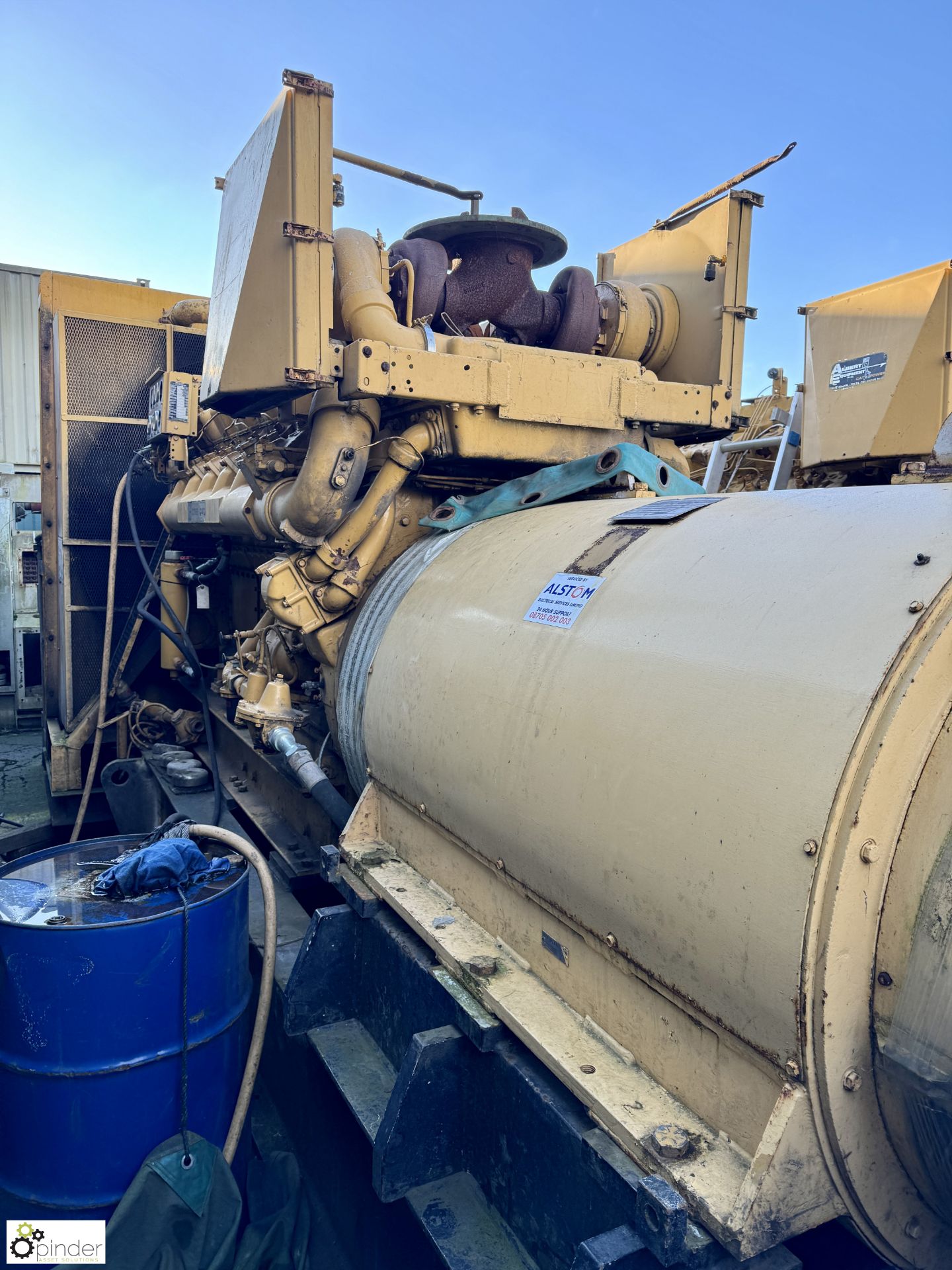 Caterpillar skid mounted Generator, 1,000kva with CAT D398 engine, 800HP 12-cylinder, engine - Image 15 of 28