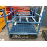 Fabricated 2-barrel Bunded Stand, 1300mm x 750mm