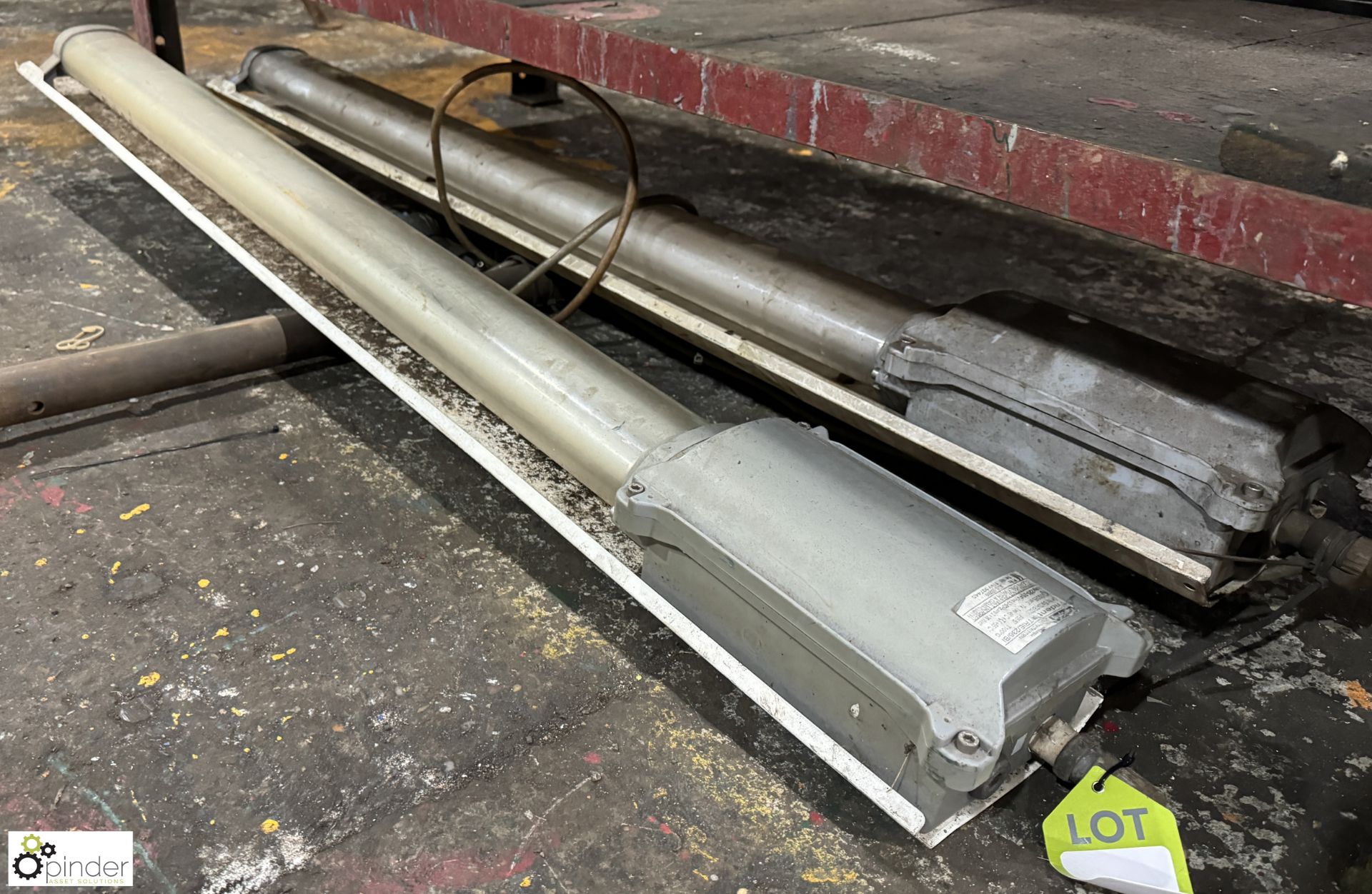 2 Victor Lighting Flameproof twin fluorescent Light Fittings, length 1600mm - Image 2 of 4