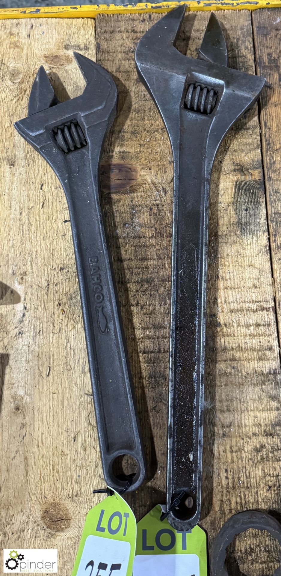 2 various adjustable Wrenches