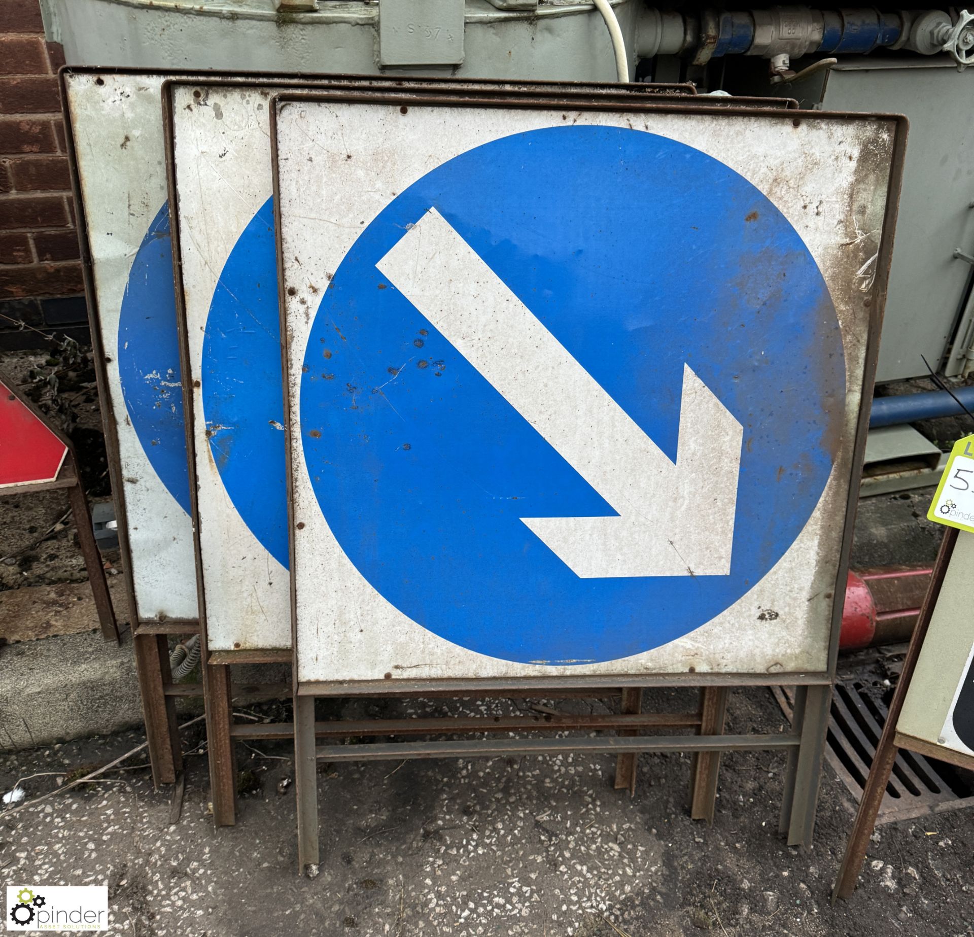 6 steel Road Signs - Image 4 of 6