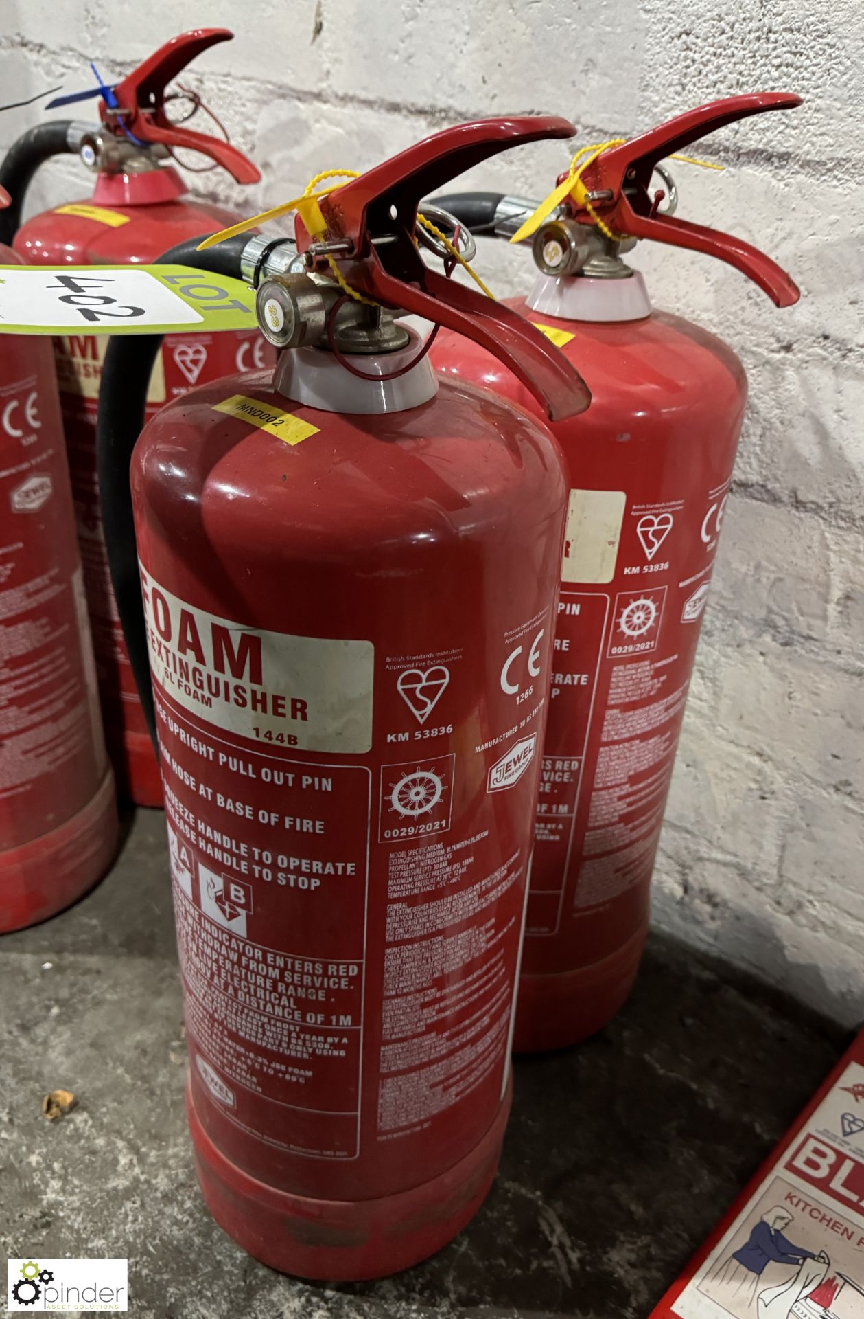 2 Foam Fire Extinguishers, 6litres