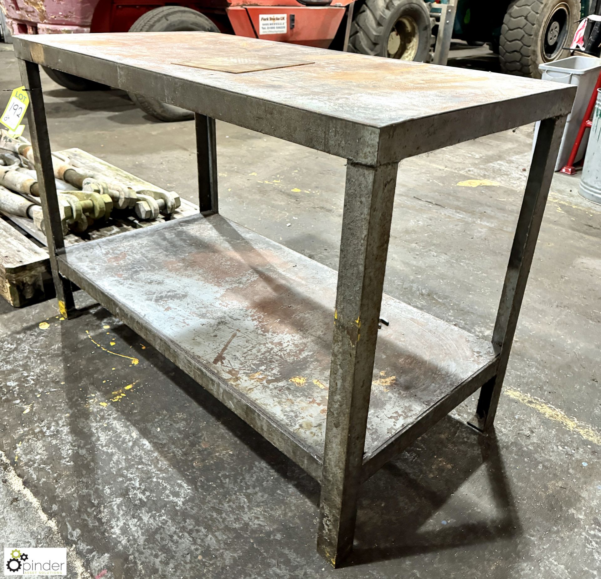 Fabricated Workbench, 1220mm x 610mm x 840mm, with undershelf - Image 2 of 3
