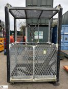 Crane type Man Lift Cage, swl 500kg, 3 person, 1500mm x 1000mm x 2300mm