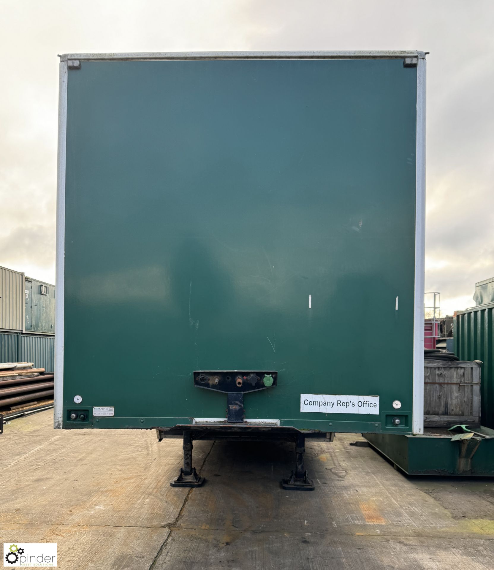 Trailer type Accommodation Unit, comprising office 3000mm x 2450mm, with window door, plug points, - Image 9 of 33