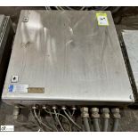 Stainless steel Control Panel and Controls, 600mm x 600mm