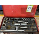 Socket Set, with steel case