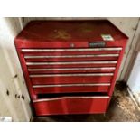 Senator 7-drawer Tool Cabinet, including spanners, wire brushes, snips, etc (located in lot 405)