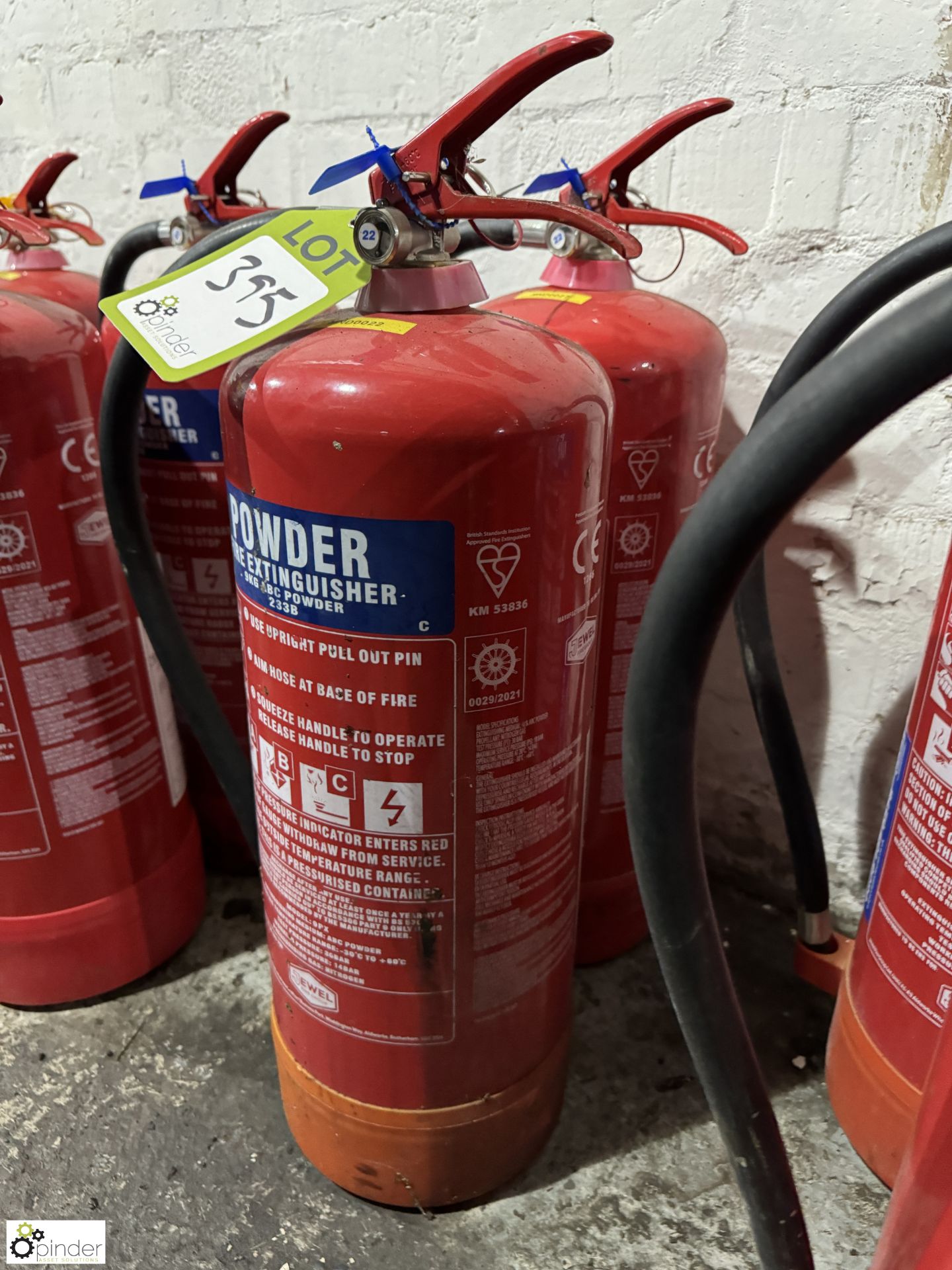 2 Powder Fire Extinguishers, 9kg