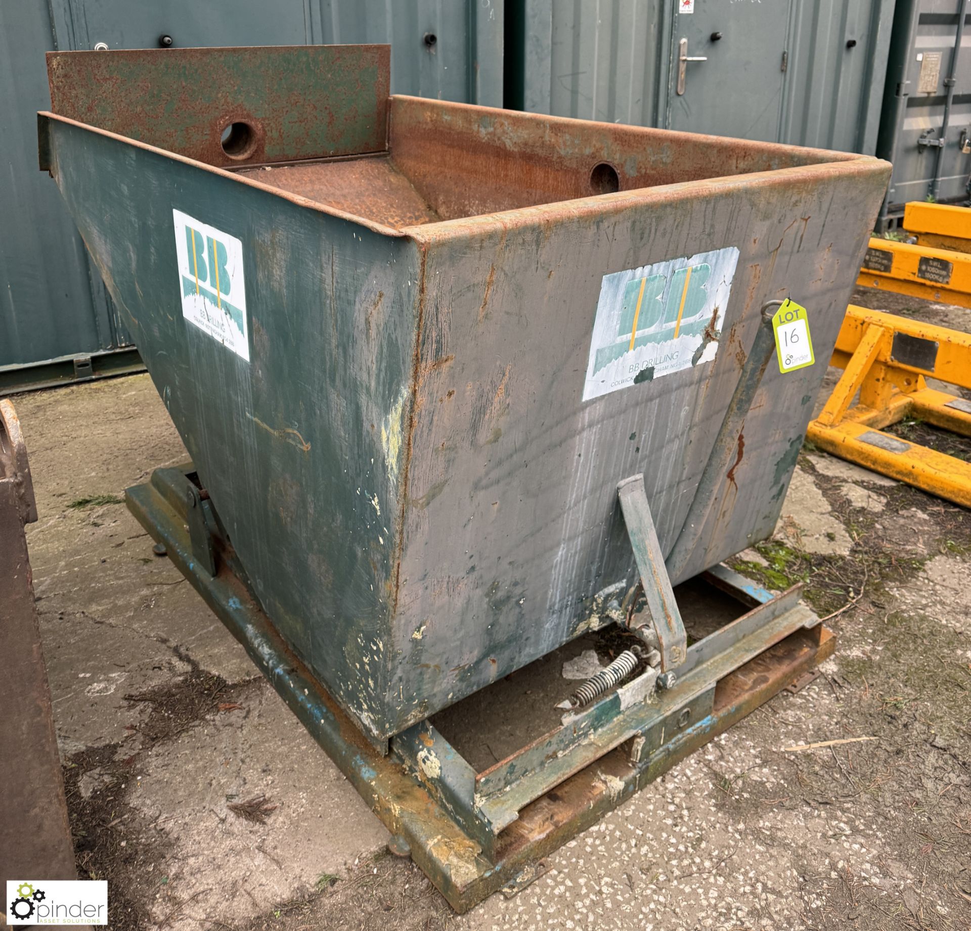 FLT mountable Tipping Skip, large - Image 2 of 4