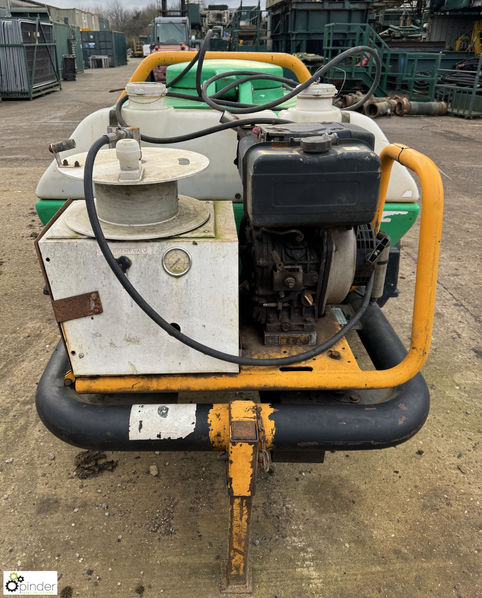 Brendon Bowsers BB1000 single axle mobile diesel driven Pressure Washer, with Yanmar diesel - Image 5 of 11