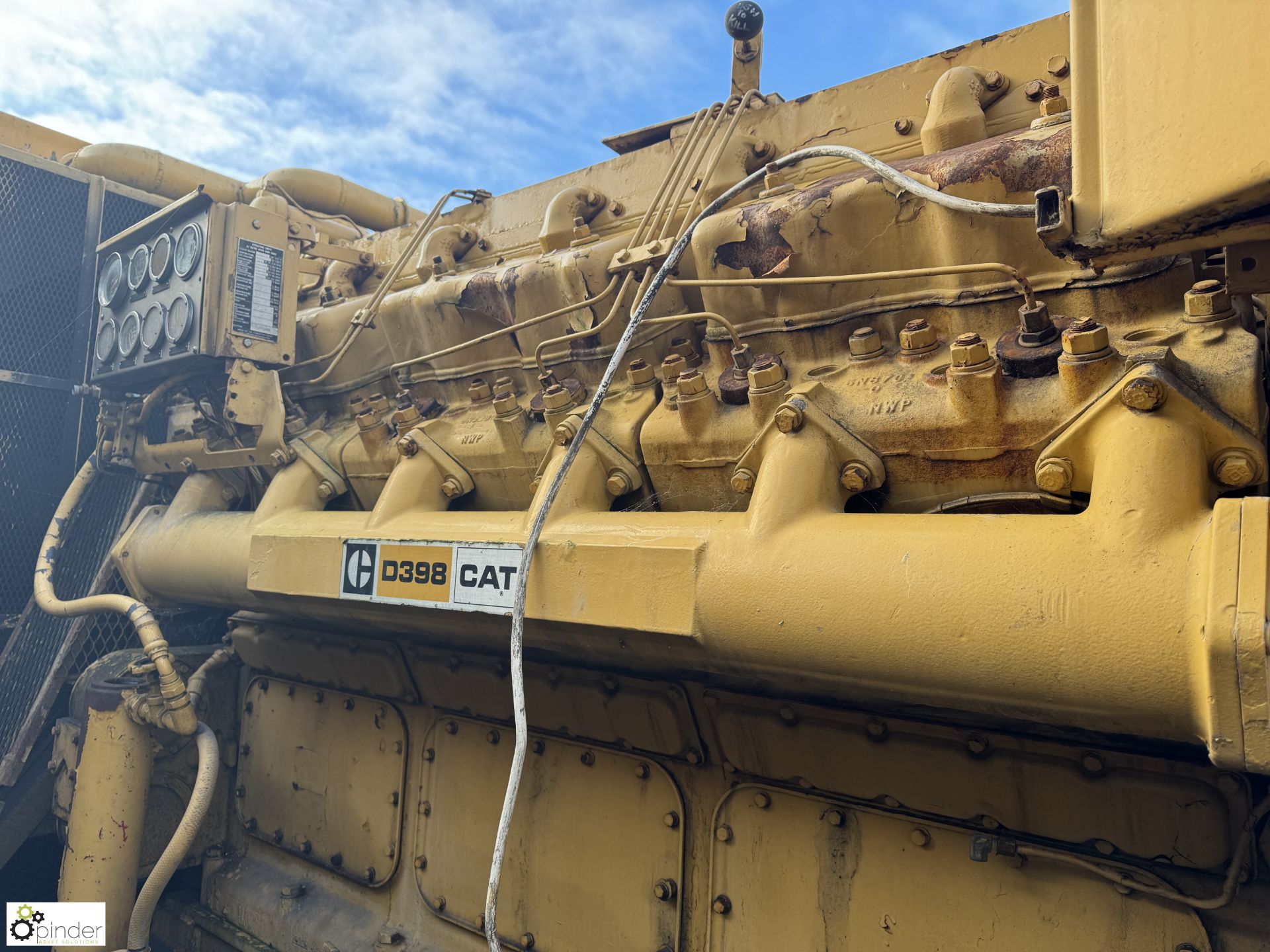 Caterpillar skid mounted Generator, 1,000kva with CAT D398 engine, 800HP 12-cylinder, engine - Image 11 of 23