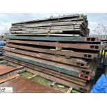 Heavy duty steel Crane Mat, 6000mm x 2440mm x 160mm, with timber inserts