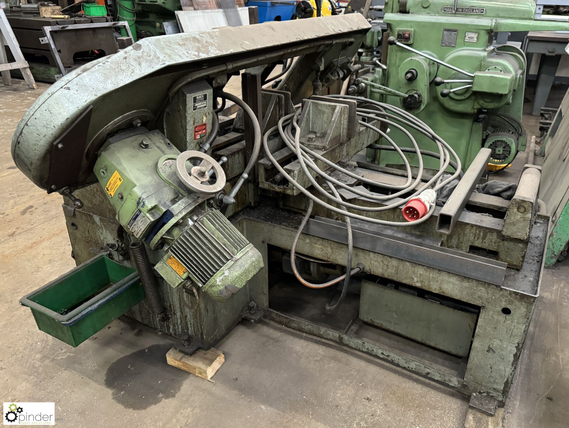 Rusch RBSA 1 horizontal Bandsaw, serial number 42422, 12in horizontal, 10in vertical (please note - Image 5 of 9