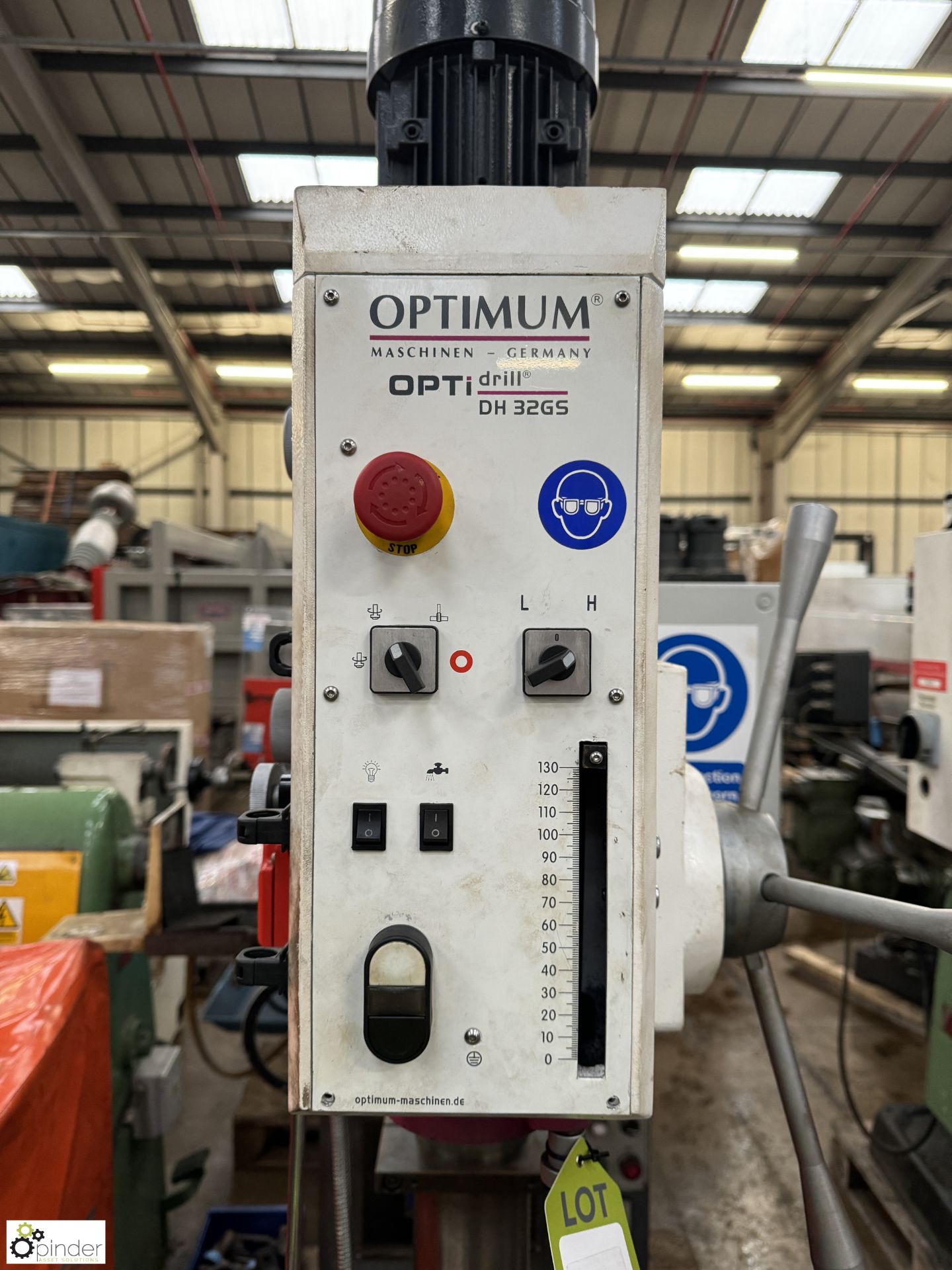 Optimum Opti Drill DH32 GS geared head floor standing Pillar Drill, year 2014, serial number - Image 3 of 9