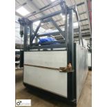 Caltherm Paint Oven freestanding medium sized gas fired Box Oven, year 2017, serial number