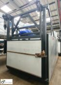 Caltherm Paint Oven freestanding medium sized gas fired Box Oven, year 2017, serial number