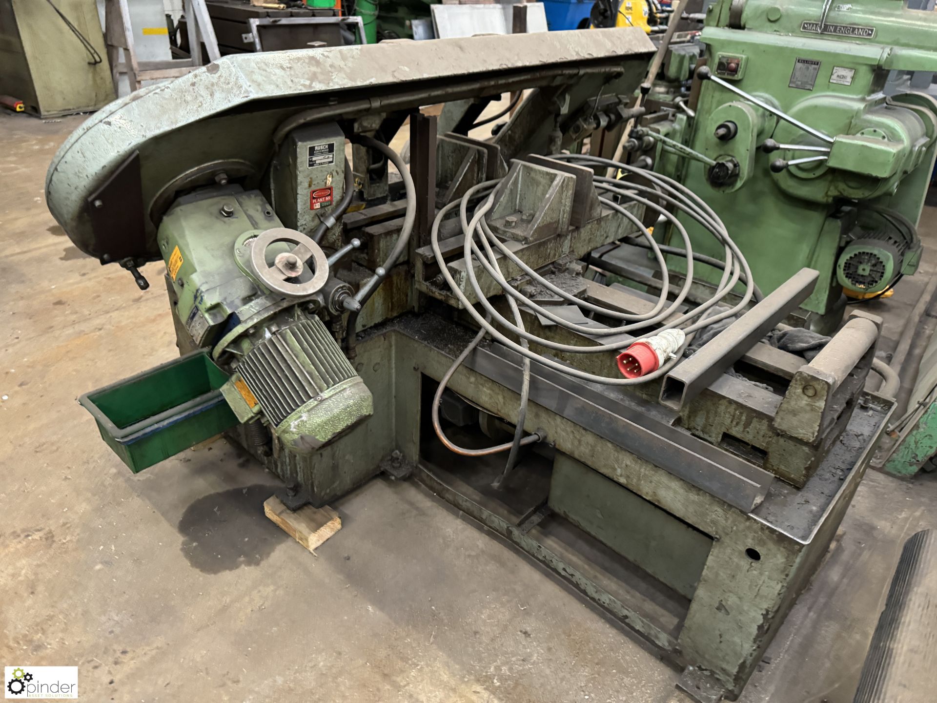 Rusch RBSA 1 horizontal Bandsaw, serial number 42422, 12in horizontal, 10in vertical (please note - Image 6 of 9