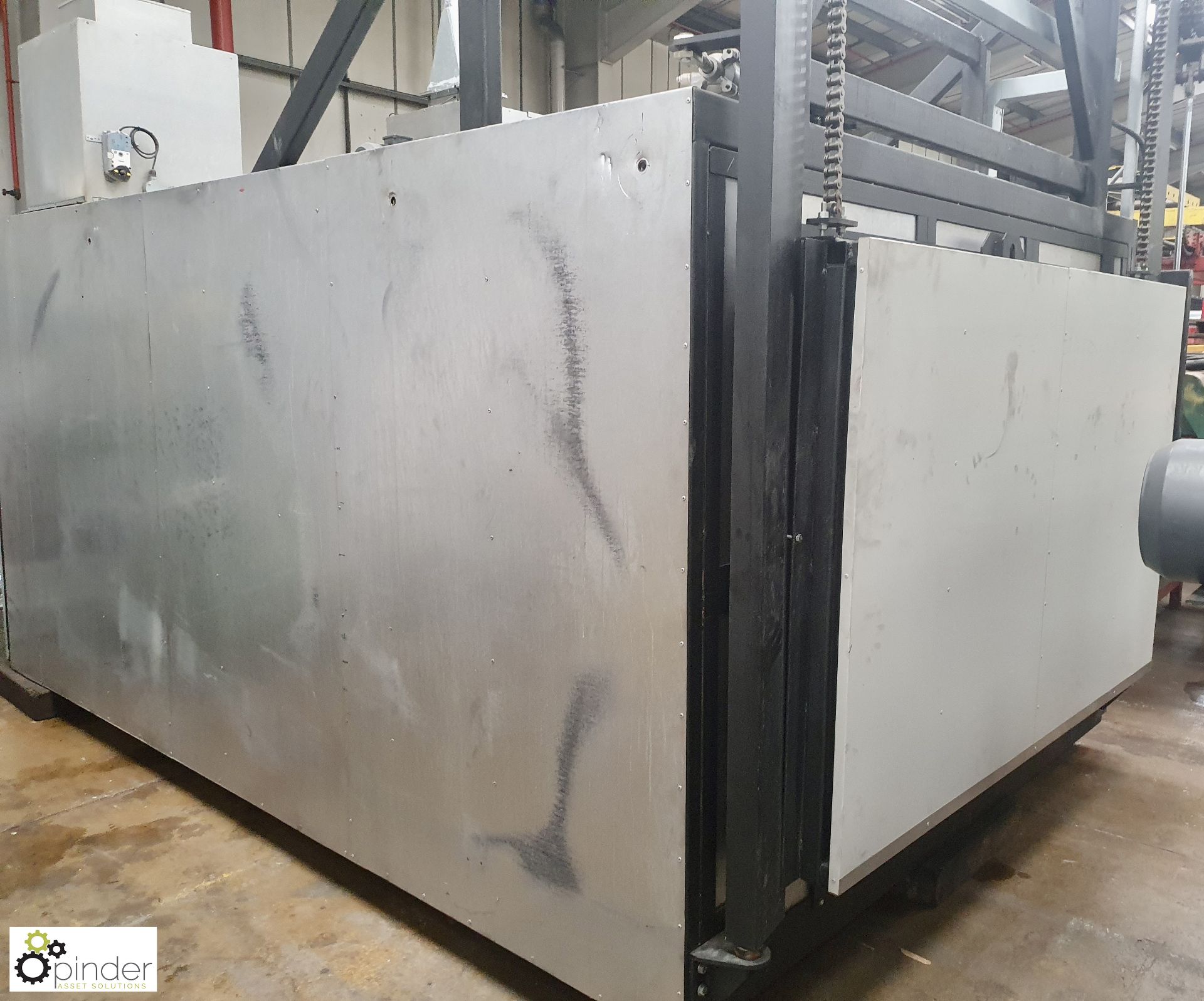 Caltherm Paint Oven freestanding medium sized gas fired Box Oven, year 2017, serial number - Image 7 of 15