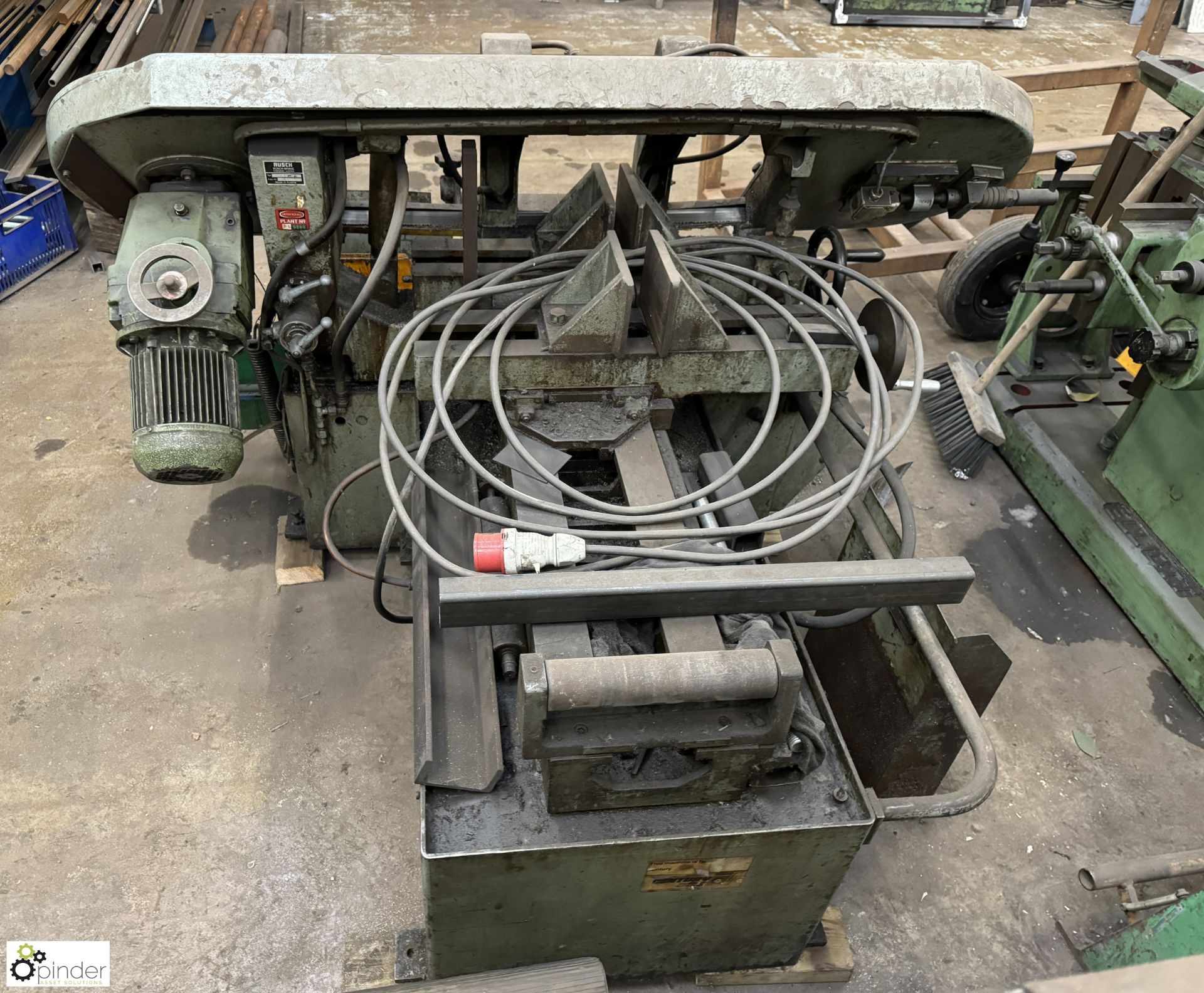 Rusch RBSA 1 horizontal Bandsaw, serial number 42422, 12in horizontal, 10in vertical (please note - Image 8 of 9