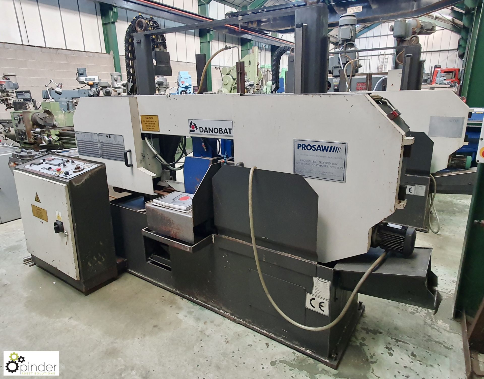 Danobat CR420AN double column automatic horizontal Bandsaw, 420mm, touch screen PLC control, power - Image 4 of 16