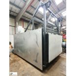 Caltherm Paint Oven freestanding medium sized gas fired Box Oven, year 2017, serial number