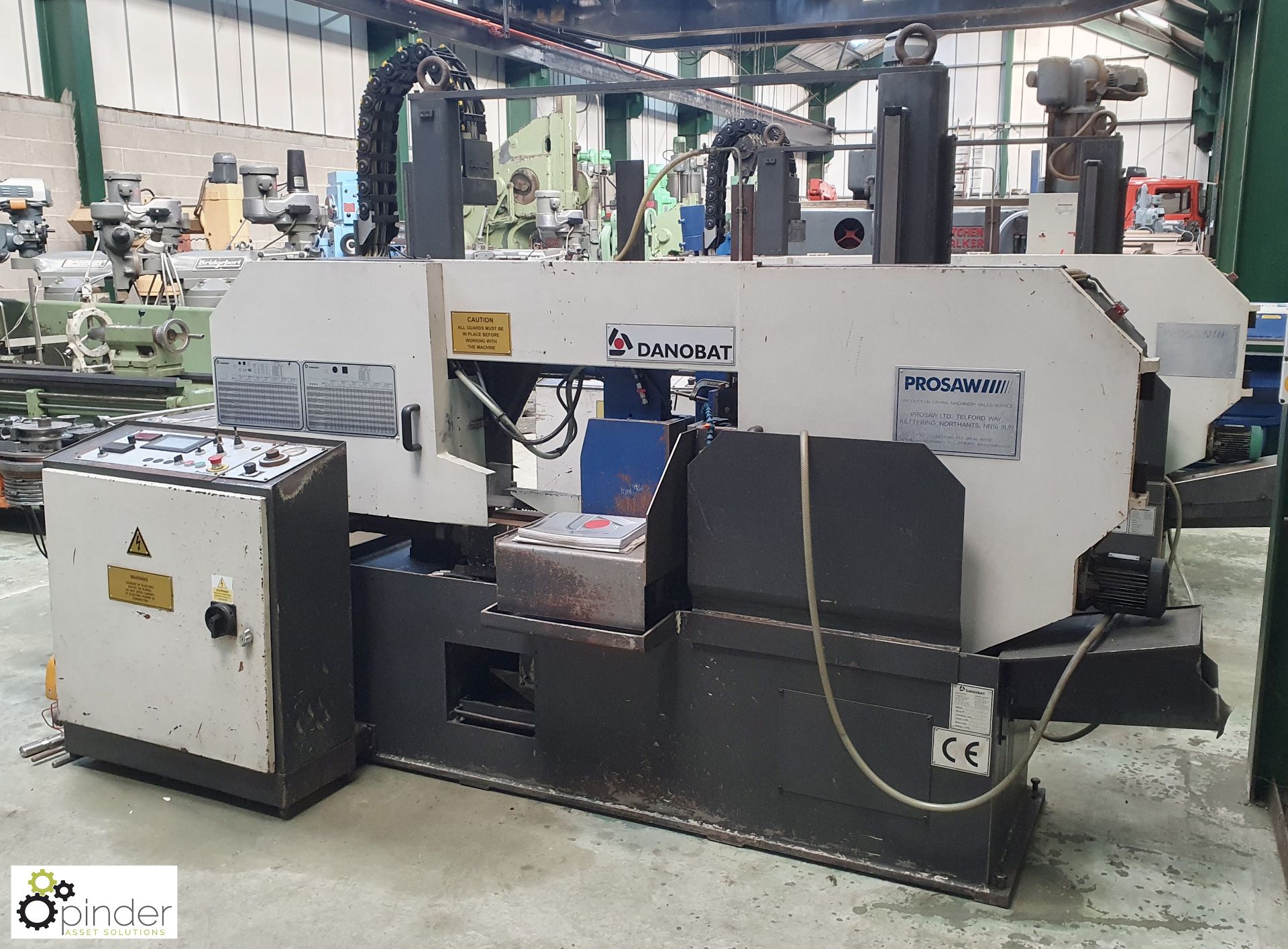 Danobat CR420AN double column automatic horizontal Bandsaw, 420mm, touch screen PLC control, power - Image 2 of 16