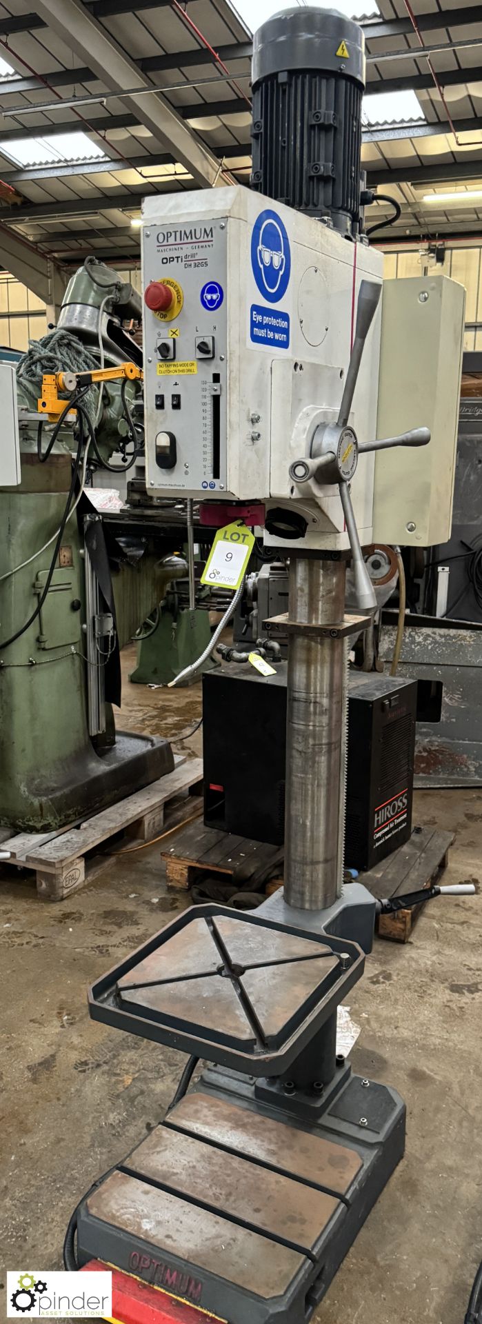 Optimum Opti Drill DH32 GS geared head floor standing Pillar Drill, year 2014, serial number