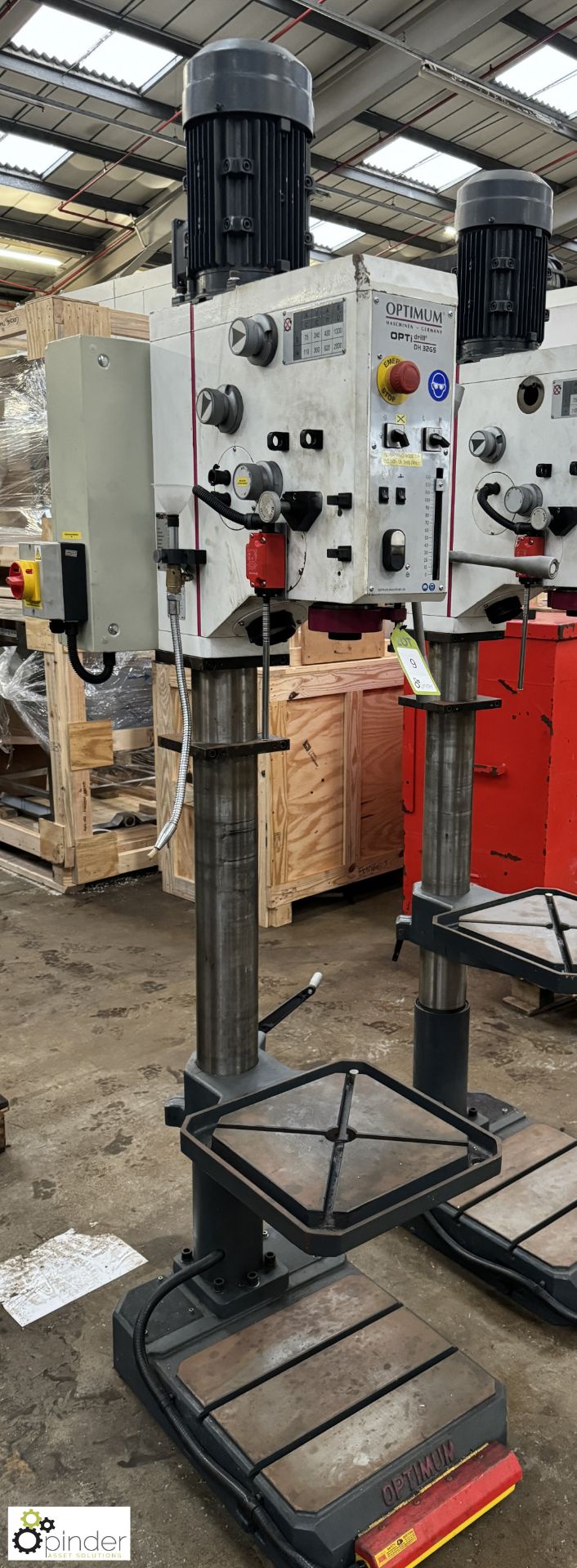 Optimum Opti Drill DH32 GS geared head floor standing Pillar Drill, year 2014, serial number - Image 3 of 10