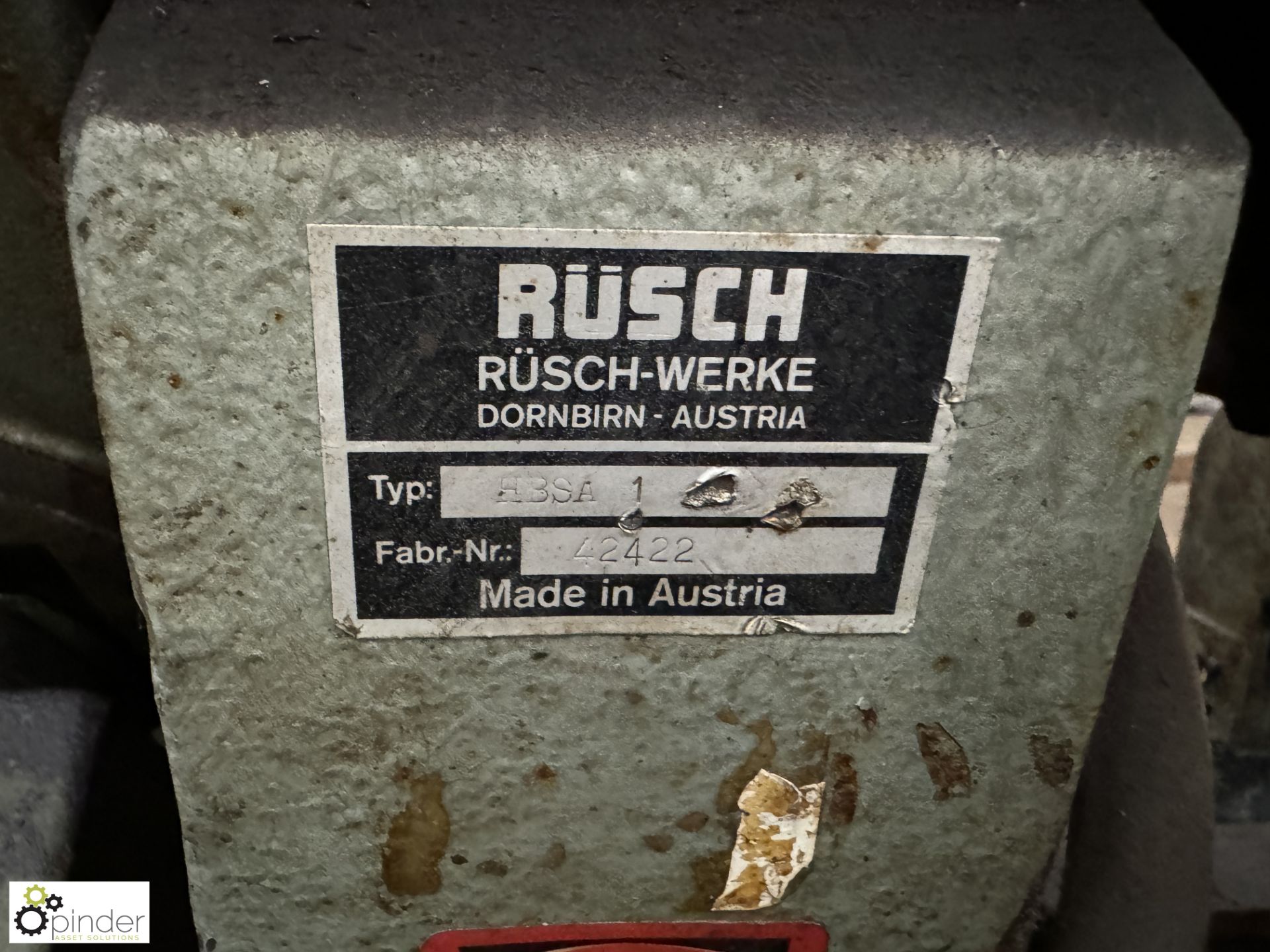 Rusch RBSA 1 horizontal Bandsaw, serial number 42422, 12in horizontal, 10in vertical (please note - Image 7 of 9