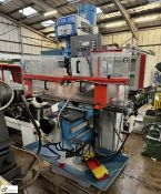 ETM 2VS Turret Milling Machine, year 2011, table 230mm x 1250mm, power feed on X,Y and Z, power knee
