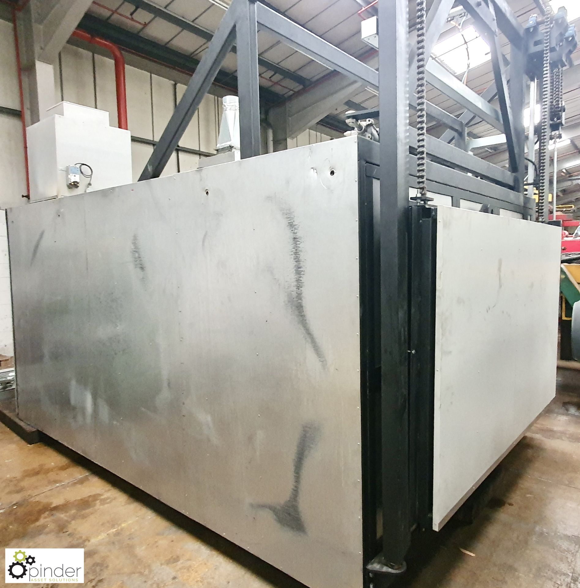 Caltherm Paint Oven freestanding medium sized gas fired Box Oven, year 2017, serial number - Image 5 of 15