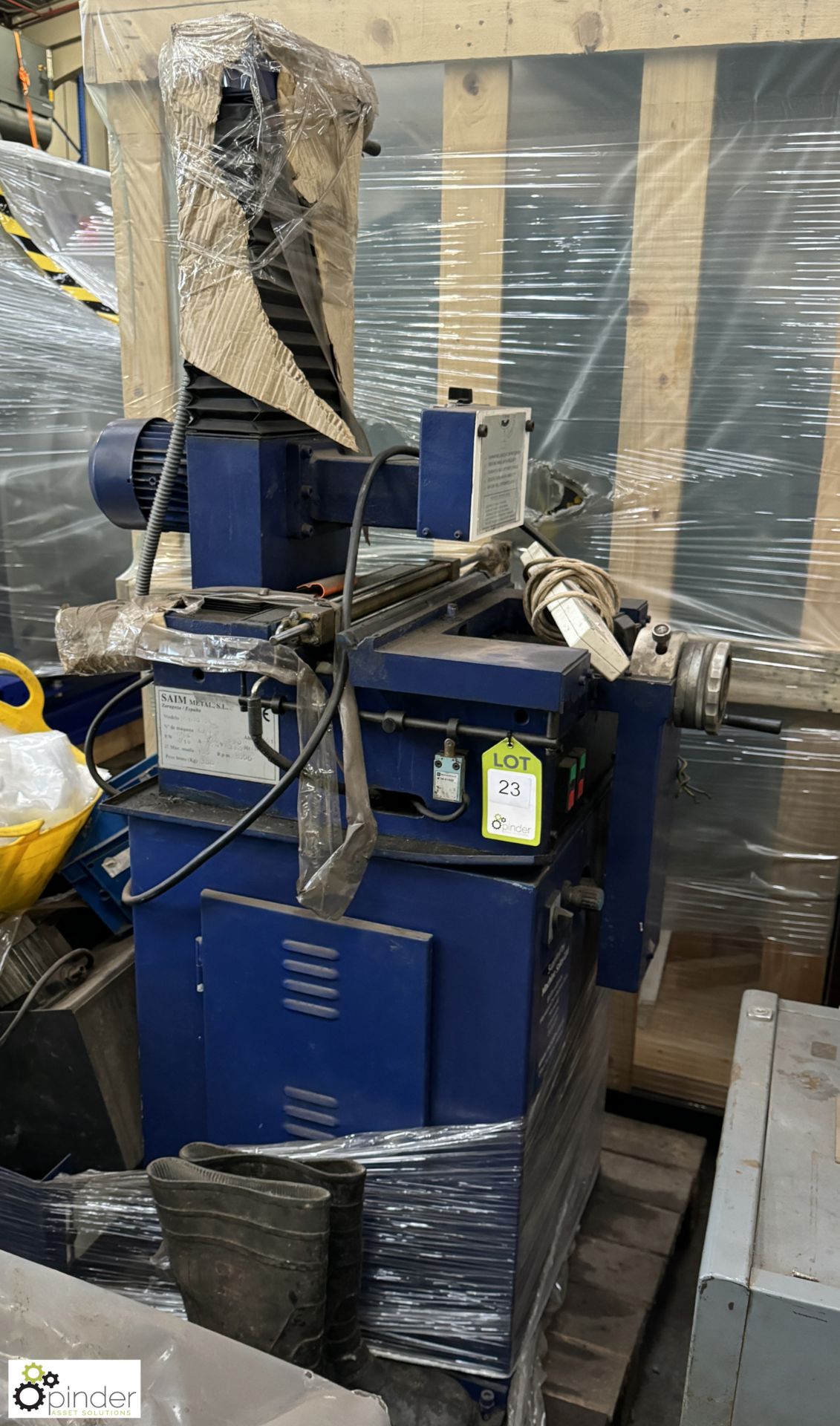 Saim 51002H punch and tool Grinder, year 2001, serial number 5380, with table, coolant, 0.55kw, - Image 2 of 5