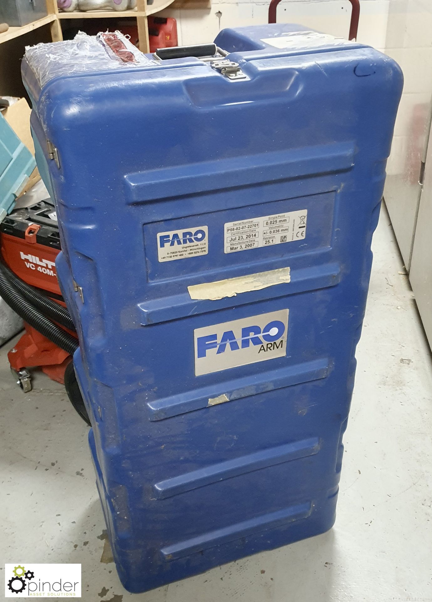 Faro Platinum portable CMM Arm, year 2007, serial number P08-02-07-22701, with case (LOCATION: - Image 8 of 9