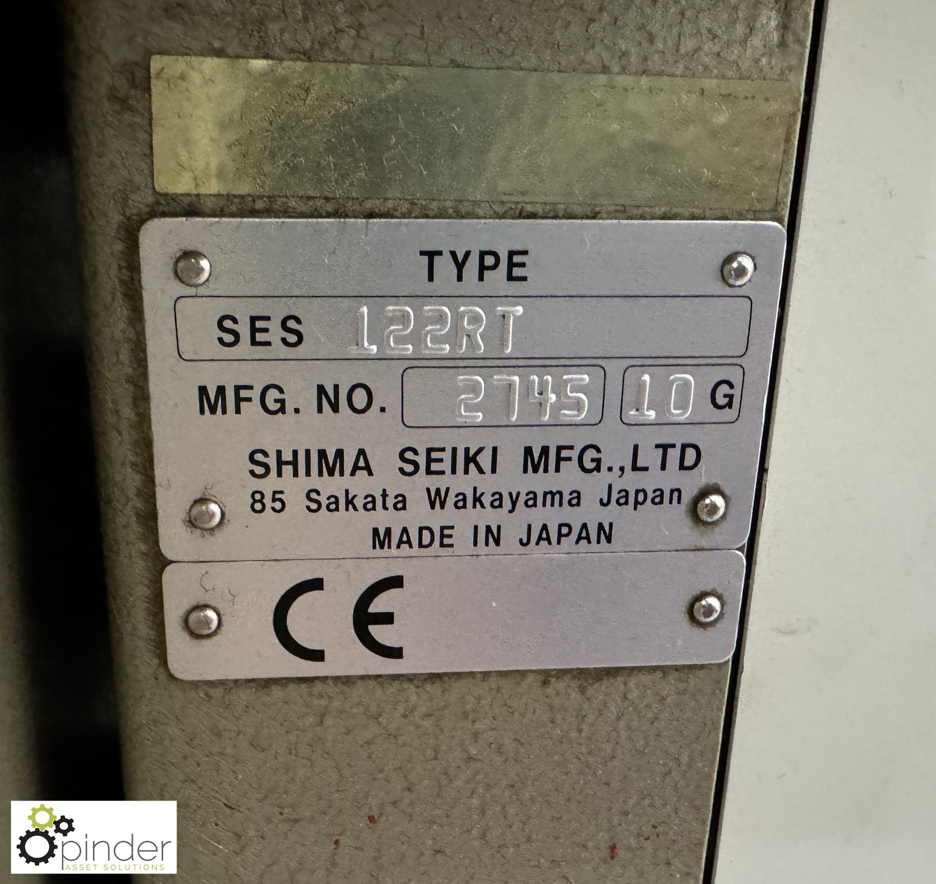 Shima Seiki SES122RT flat bed Knitting Machine, 10 gauge, serial number 2745, with Shimatronic - Bild 8 aus 10