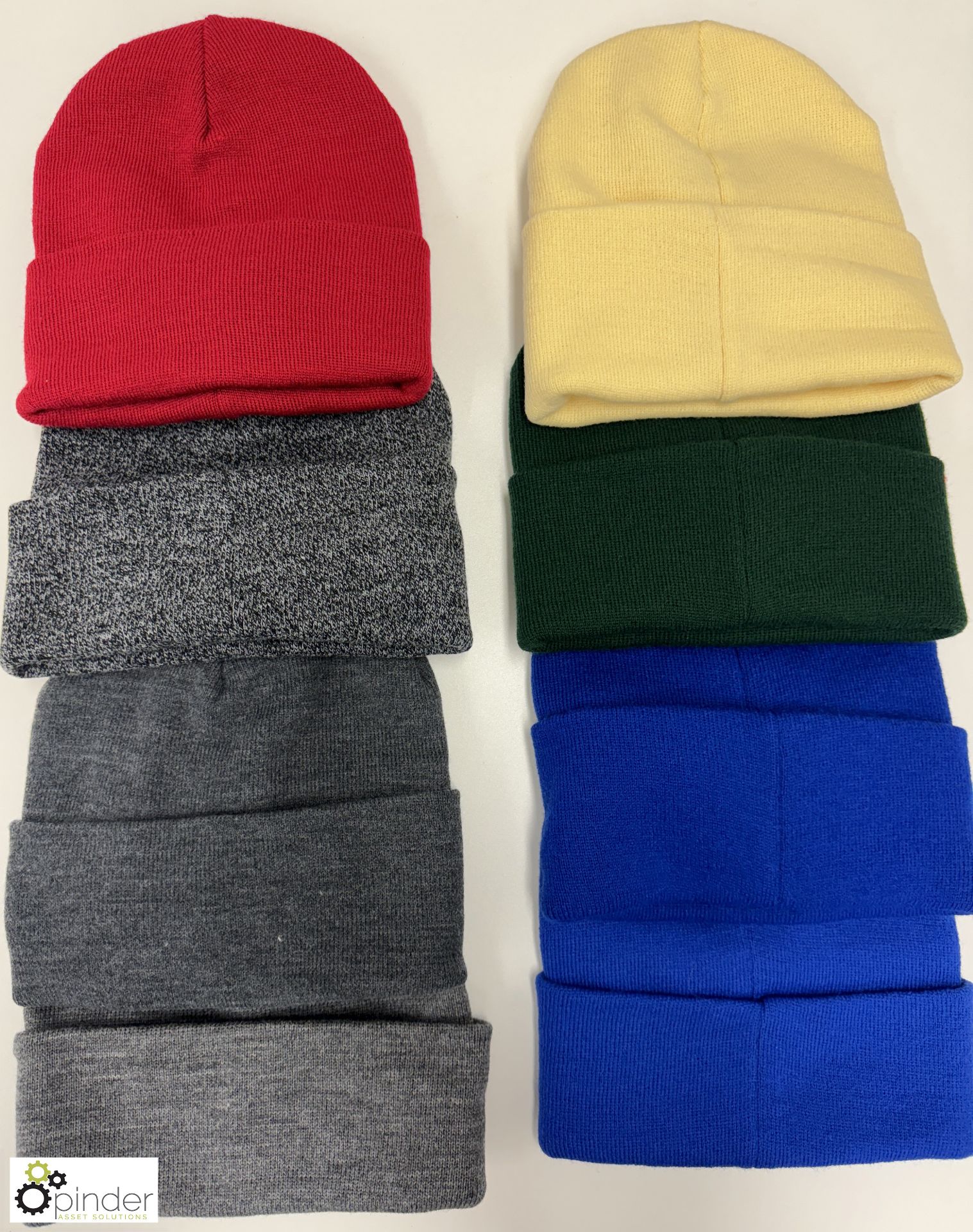 Approx. 300 assorted acrylic plain colour Beanie Hats