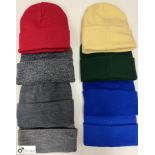 Approx. 300 assorted acrylic plain colour Beanie Hats