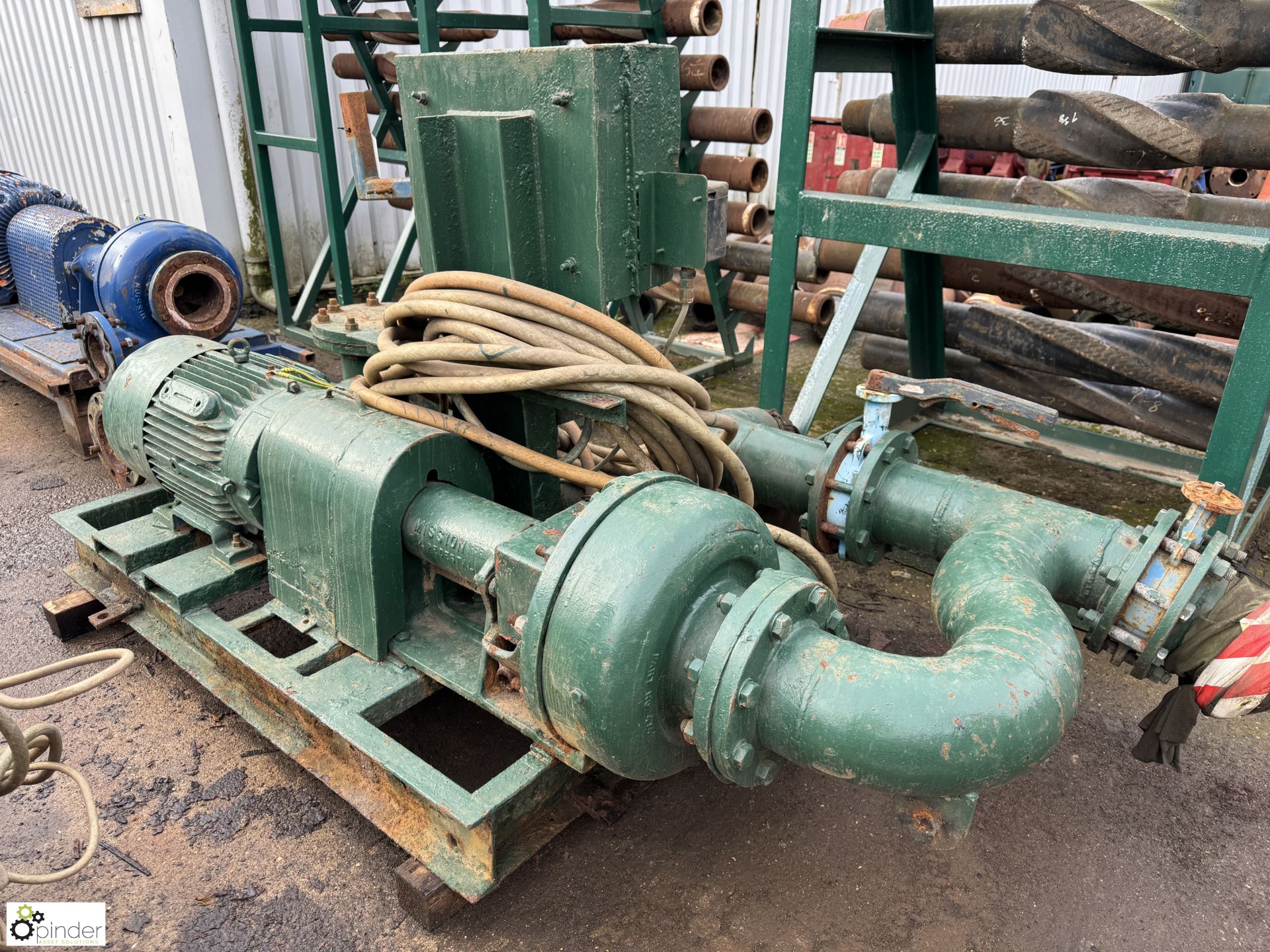 Pump Set with Mission pump and 37kw motor (LOCATION: Nottingham – collection Monday 18 March and - Image 8 of 10